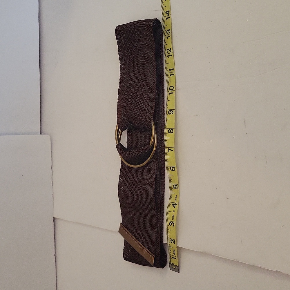 NWOT Chocolate Brown Woven Belt